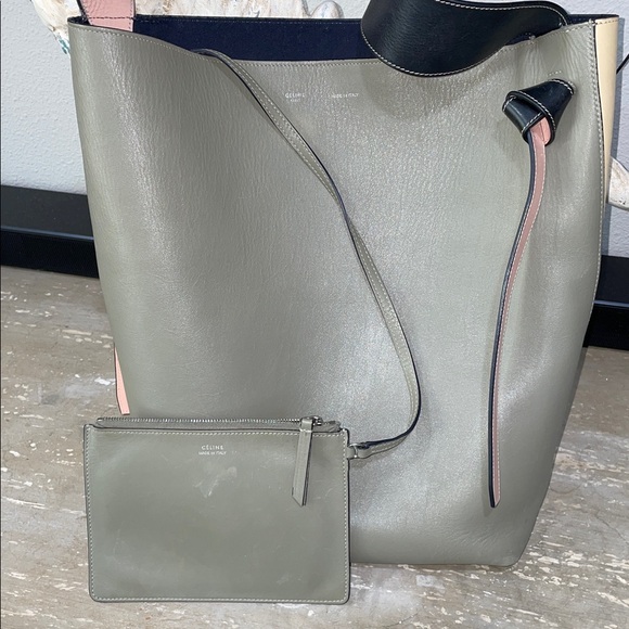 Celine tricolor tote with inside wallet - Picture 2 of 16
